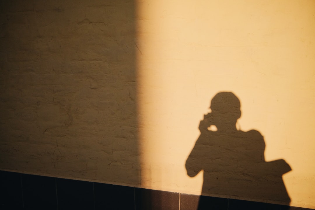 Shadow of a person on a wall