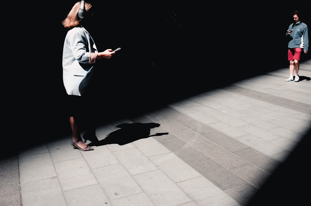 a man holding a phone